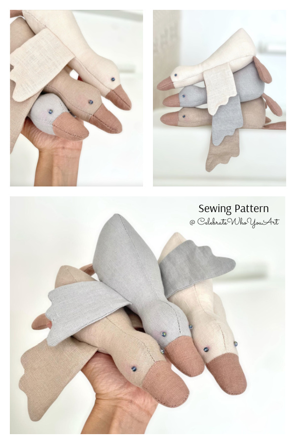 Stuffed Animal Goose Sewing Pattern