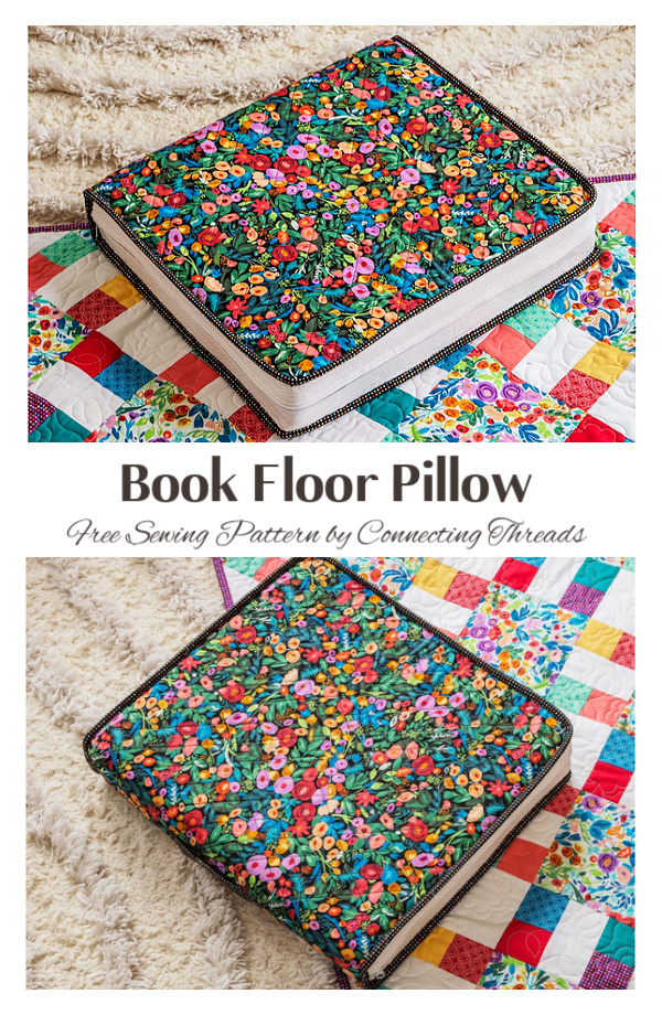 Book Floor Pillow Free Sewing Pattern