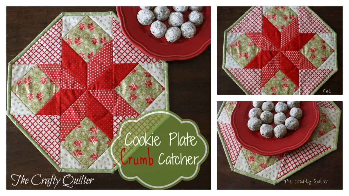 Cookie Plate Crumb Catcher Free Sewing Pattern