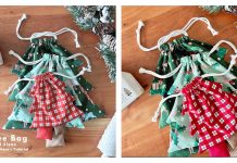 Drawstring Christmas Tree Gift Bag Sewing Patterns Drawstring Christmas Tree Gift Bag Sewing Patterns