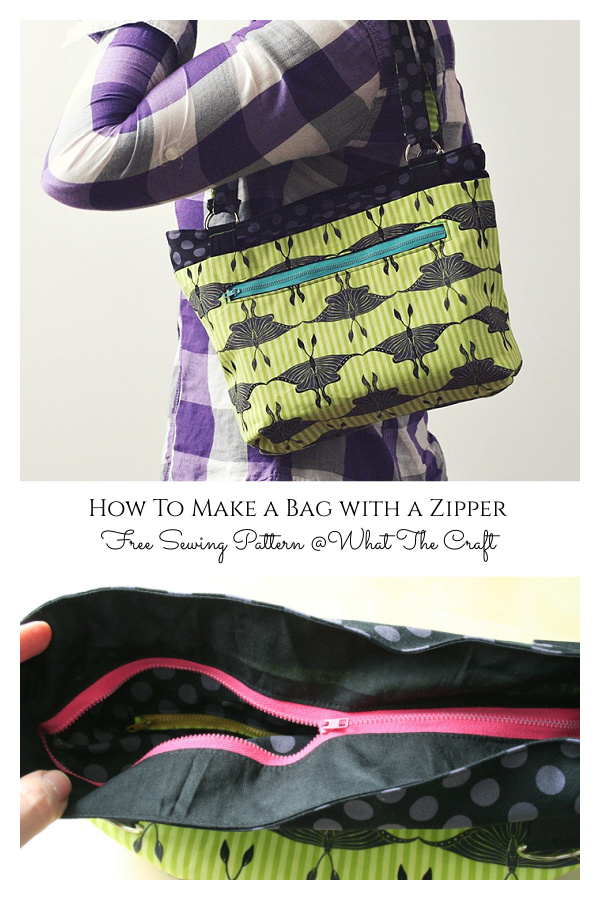 Detailed Zipper Bag Free Sewing Pattern Detailed Zipper Bag Free Sewing Pattern
