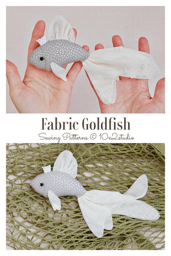 Fabric Goldfish Sewing Pattern Fabric Goldfish Sewing Pattern