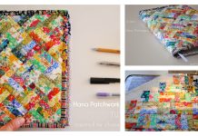 Hana Patchwork Book Planner Cover Free Sewing Pattern Hana Patchwork Book Planner Cover Free Sewing Pattern