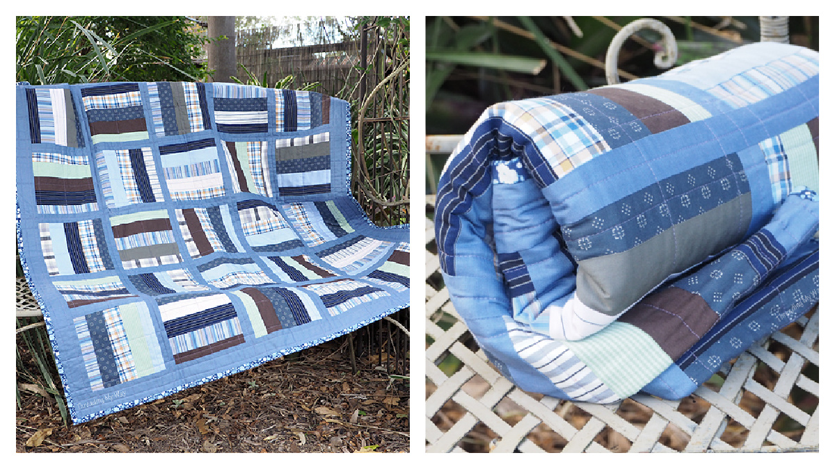 Repurposed Shirt Quilt Free Sewing Pattern