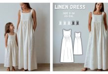 Mother Daughter Maxi Linen Sleeveless Sewing Patterns Mother Daughter Maxi Linen Sleeveless Sewing Patterns