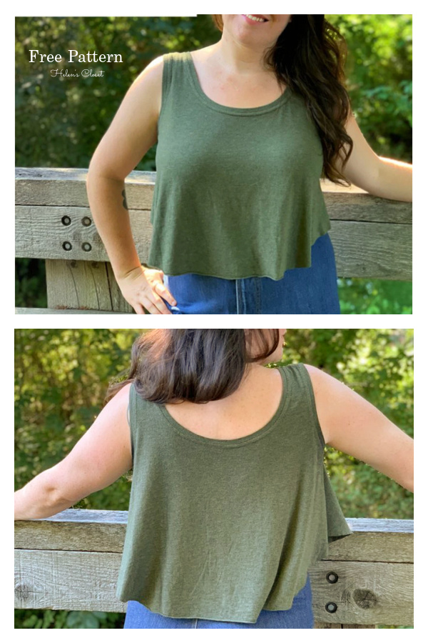 Women's Luna Tank Top Free Sewing Pattern