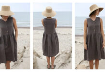 Coco Button Front Sundress Free Sewing Pattern(2XS-5XL) Coco Button Front Sundress Free Sewing Pattern