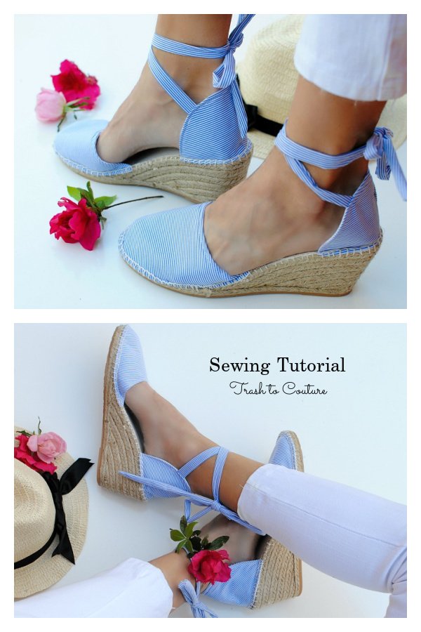 Espadrille Wedges Free Sewing Tutorial