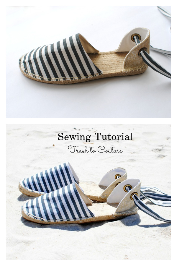 Espadrille Wedges Free Sewing Tutorial