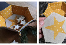 Festive Hexagon Basket Free Sewing Pattern Festive Hexagon Basket