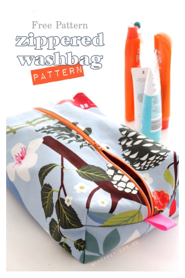 Pampered Momma Cosmetic Bag Free Sewing Pattern