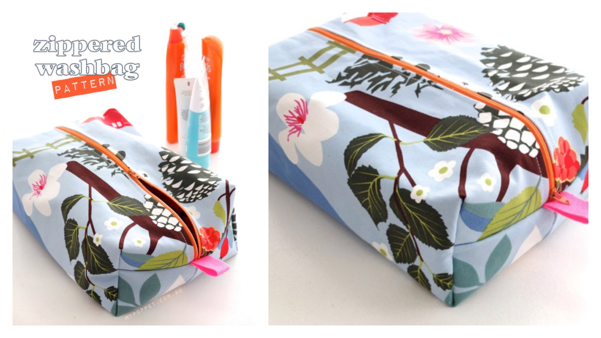 Pampered Momma Cosmetic Bag Free Sewing Pattern