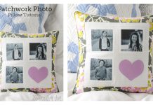 Patchwork Photo Pillow Free Sewing Tutorial Patchwork Photo Pillow Free Sewing Tutorial