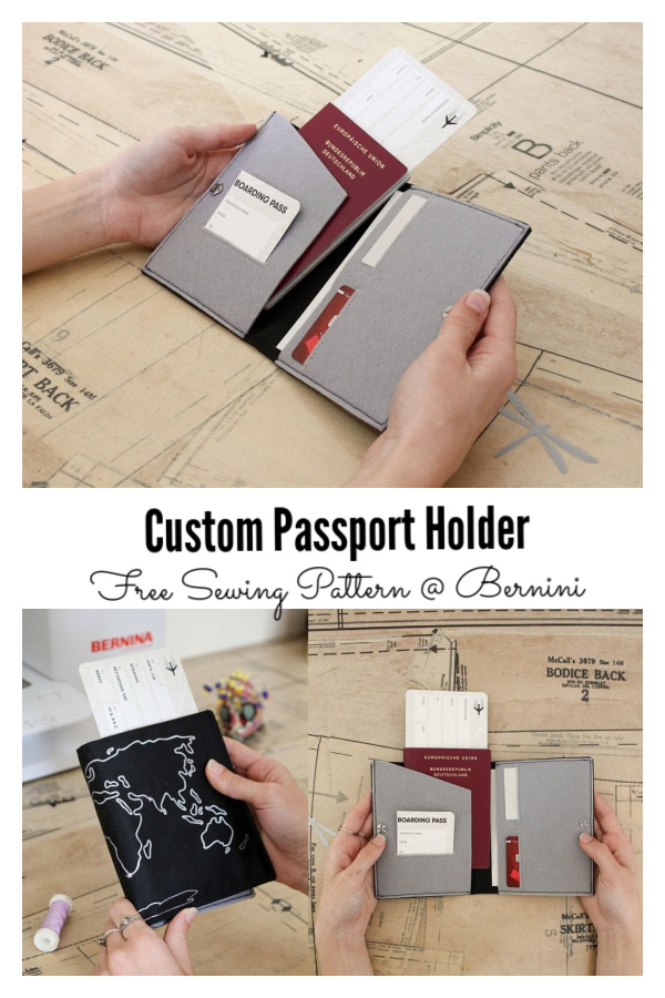 Custom Passport Holder Free Sewing Pattern