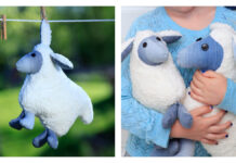 Fabric Plush Sheep Free Sewing Pattern Fabric Plush Sheep Free Sewing Pattern