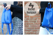 Leather Bucket Backpack Free Sewing Pattern Leather Bucket Backpack Free Sewing Pattern