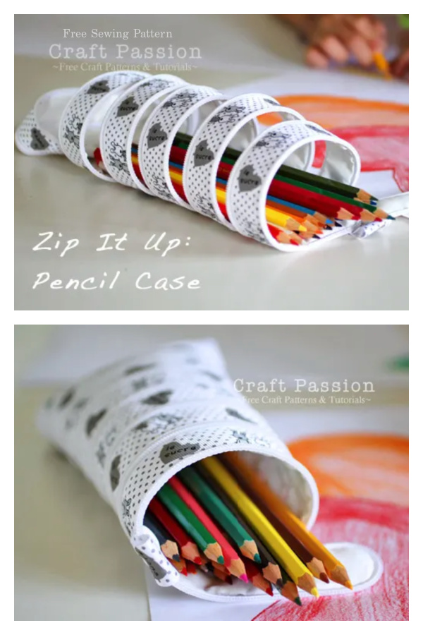 Zip-It-Up Zipper Pencil Pouch Free Sewing Tutorial