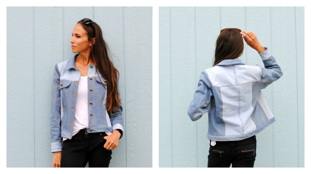 Denim Jacket from Upcycled Jeans Free Sewing Tutorial