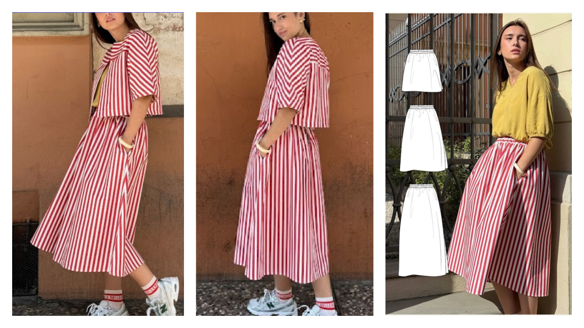 Easy Glynne Skirt with Pockets Free Sewing Pattern
