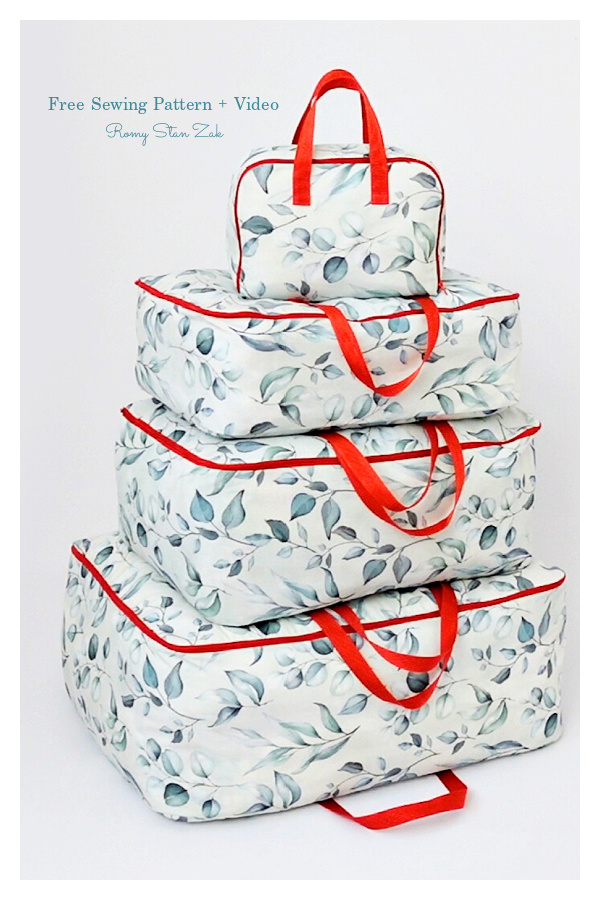 Multi-Size Storage Bag Free Sewing Pattern