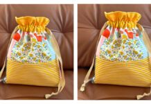 Patchwork Lined Drawstring Gift Bag Free Sewing Pattern Patchwork Lined Drawstring Gift Bag Free Sewing Pattern